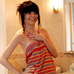 First pic of Kaira 18 - Cute teen gal Kaira 18 takes off her her dress and shows us her perky tits.