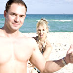 Second pic of Sarah Vandella - Sarah Vandella takes her clothes off on the beach and gets her fanny screwed hard.
