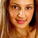 Fourth pic of A breathtaking display of Melena flexibility as she stretch at the sofa to showcase her enviable awesome physique and long, sexy legs.