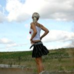 Fourth pic of Hot blonde teen takes a piss outdoors