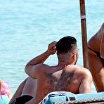 Fourth pic of Sylvie van der Vaart in black bikini in Greece