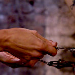 Second pic of SexPreviews - Simone Kross strict dominatrix chains up slaveboy and milks his cum