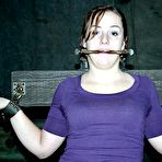 First pic of SexPreviews - Elise Graves is gagged and bound naked on high heels getting spanked