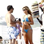 Second pic of Amy Willerton in blue bikini in Saint-Tropez