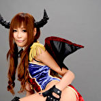 Fourth pic of Sayuri Ono Asian in long boots is batwoman waiting for victims