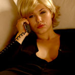 Second pic of Iga Wyrwal - Iga Wyrwal takes her classy expensive outfit off and teases us in stockings.