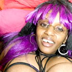 Fourth pic of Black breasted Carol shows and plays her massive melons