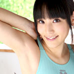 Third pic of Yuri Hamada Asian in blue bath suit enters to play in bathtub