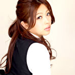 Fourth pic of Asuna Kawai Asian shows sexy legs and big assets in office suit