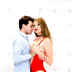 First pic of Jessie Andrews enjoys kinky sex in the white playroom