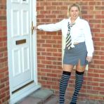 First pic of Barby dressed as Schoolgirl carp park slut