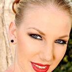Fourth pic of Sex Previews - Danielle Maye busty blonde is rope bound outdoors to a tree