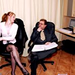 Second pic of Creamedonglasses - secretaries covered in thick spunk!