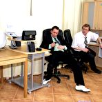 First pic of Creamedonglasses - secretaries covered in thick spunk!