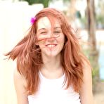 Second pic of Smokie Flame - Smokie Flame takes her lingerie outdoors and shows us her fantastic round boobs.