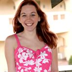 Fourth pic of Smokie Flame - Smokie Flame strips her sexy pink dress outdoors and shows us her amazing hot ass.