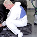 First pic of Beautiful teen gets her mouth filles with hot protein