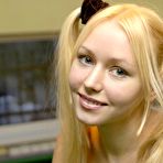 Second pic of Lovely Anne - Pigtailed teen cuttie Lovely Anne takes off her lingerie and shows her hot body.