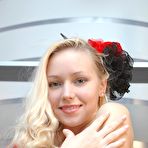 Second pic of Lovely Anne - Classy blonde model Lovely Anne strips her elegant flamenco dress and shows off.