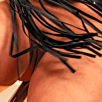 Second pic of Sex Previews - LaTaya Roxx in black latex spanks big tits blonde Lola