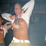 Third pic of Trashed Girl Friends Blonde coed teen strips off indoors and posing for the camera