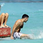 First pic of Jessica Alba wearing a bikini on the beach