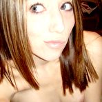 Third pic of Real amateur girlfriends having sexBlonde coed teen strips off indoors and posing for the camera
