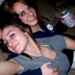 First pic of Trashed Girl Friends Blonde coed teen strips off indoors and posing for the camera