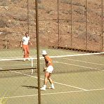 First pic of Two tennis playing retro couples having fun!