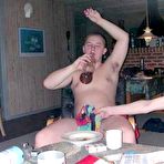 Fourth pic of Trashed Girl Friends Gorgeous sexy amateur teens slowly getting naked on sofa