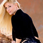 Second pic of Charlotte Stokely pleasures her flawless pussy with a naughty smile