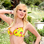 First pic of Hayden Hawkens heating up naked by the pool