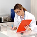 First pic of Sex Previews - Sexy doctor Blue Angel spanks naughty short skirt teen Peaches