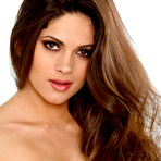 Second pic of Aspen Rae fingering her trimmed pussy on satin sheets