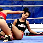 Second pic of Sex Previews - Rosee brunette amateur babe in hardcore lesbian catfight with dominant Nilla