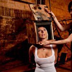 First pic of SexPreviews - Princess Donna Dolores with bound blonde submissive Skylar Price locking her head