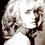 Second pic of Amber Valletta black-&-white sexy and topless