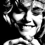 Fourth pic of Amber Valletta black-&-white sexy and topless