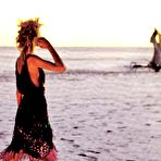 Fourth pic of Anja Rubik sexy and topless on the beach
