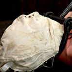 Second pic of SexPreviews - Devon Taylor cute blonde is hooded bound in metal made to cum