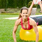 Third pic of Brooke Burke sexy doing yoga