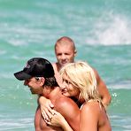 Third pic of Brooke Hogan sexy in bikini on the beach