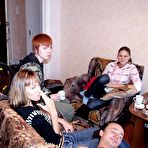 First pic of Sexy amateur chick between two hard dicks - Watch free porn movie