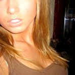 Second pic of Real amateur girlfriends having sexBlonde coed teen strips off indoors and posing for the camera