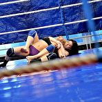 Second pic of Sex Previews - Mandy Dee blonde lesbian babe in sex catfight with dominant Tiffany Doll