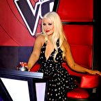 Fourth pic of Christina Aguilera posing for paparazzi at NBC event