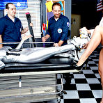 Second pic of Phoenix Marie shares the Doctor's cock with nurse Alison Tyler