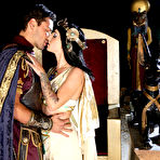 Second pic of Stevie Shae rides the emperor's dick on her throne