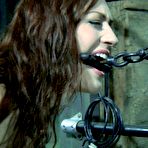 Fourth pic of SexPreviews - Holly Wildes is bound in metal and her wet holes toy fucked