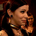 First pic of SexPreviews - Krystal Kaos slavegirl is rope bound at kinky bdsm party and spanked